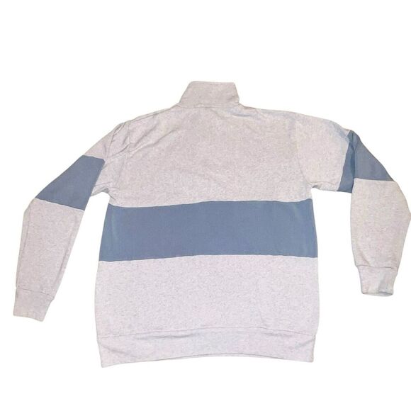 BRANDY MELVILLE Newport 1/4 Zip Sweatshirt Isabella Blue Grey MED - Picture 2 of 10